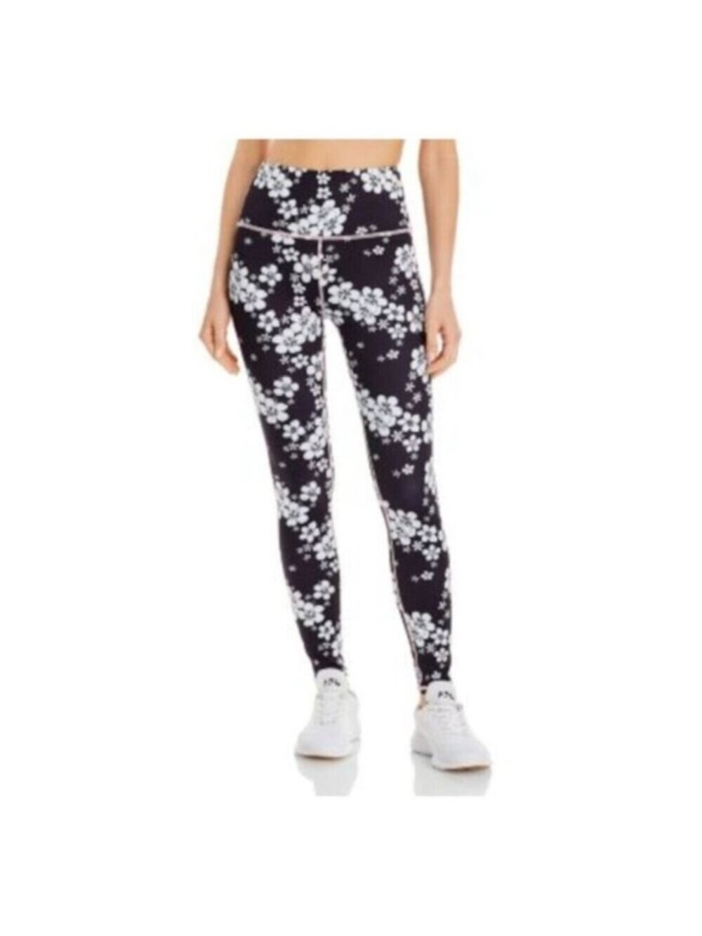 NWT FRANKIES BIKINIS Black Printed Active Wear High Waist Leggings Size XS